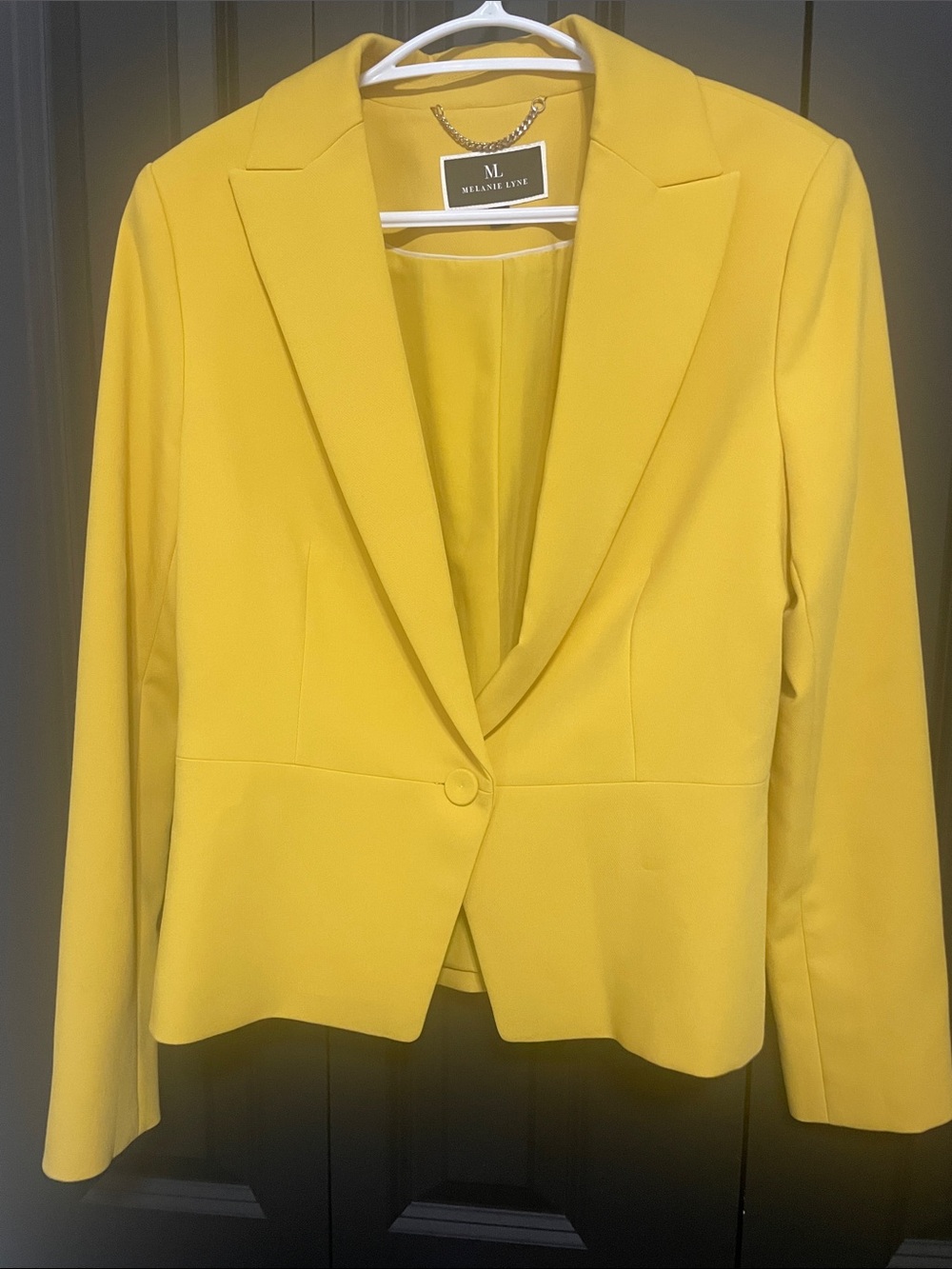Yellow Single-Button Blazer